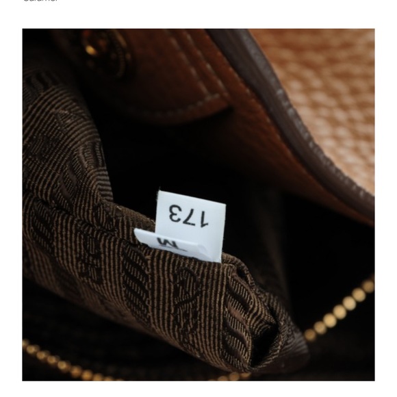 Authentic Prada Vitello Daino Side Pocket Tote in Caramel with long strap - Picture 5 of 16